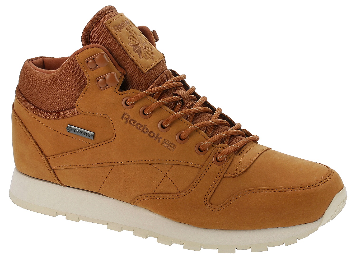 Reebok Classic Mid с мехом light brown