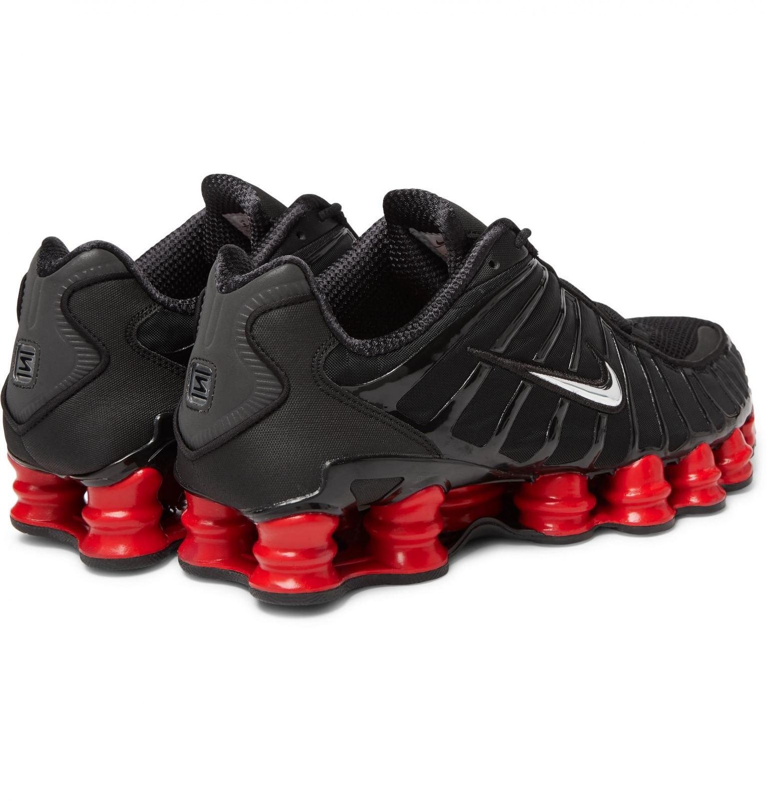 Nike Shox TL, черный с красным, нейлон, мужские