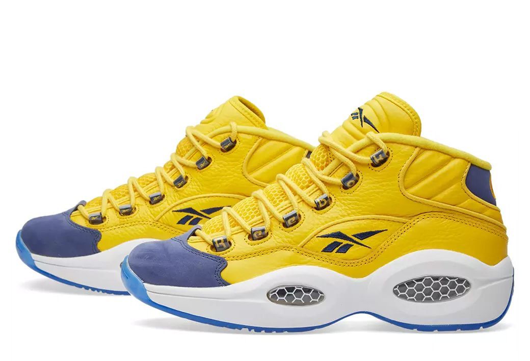 Reebok Question Mid (Yellow/Blue) (40-44)