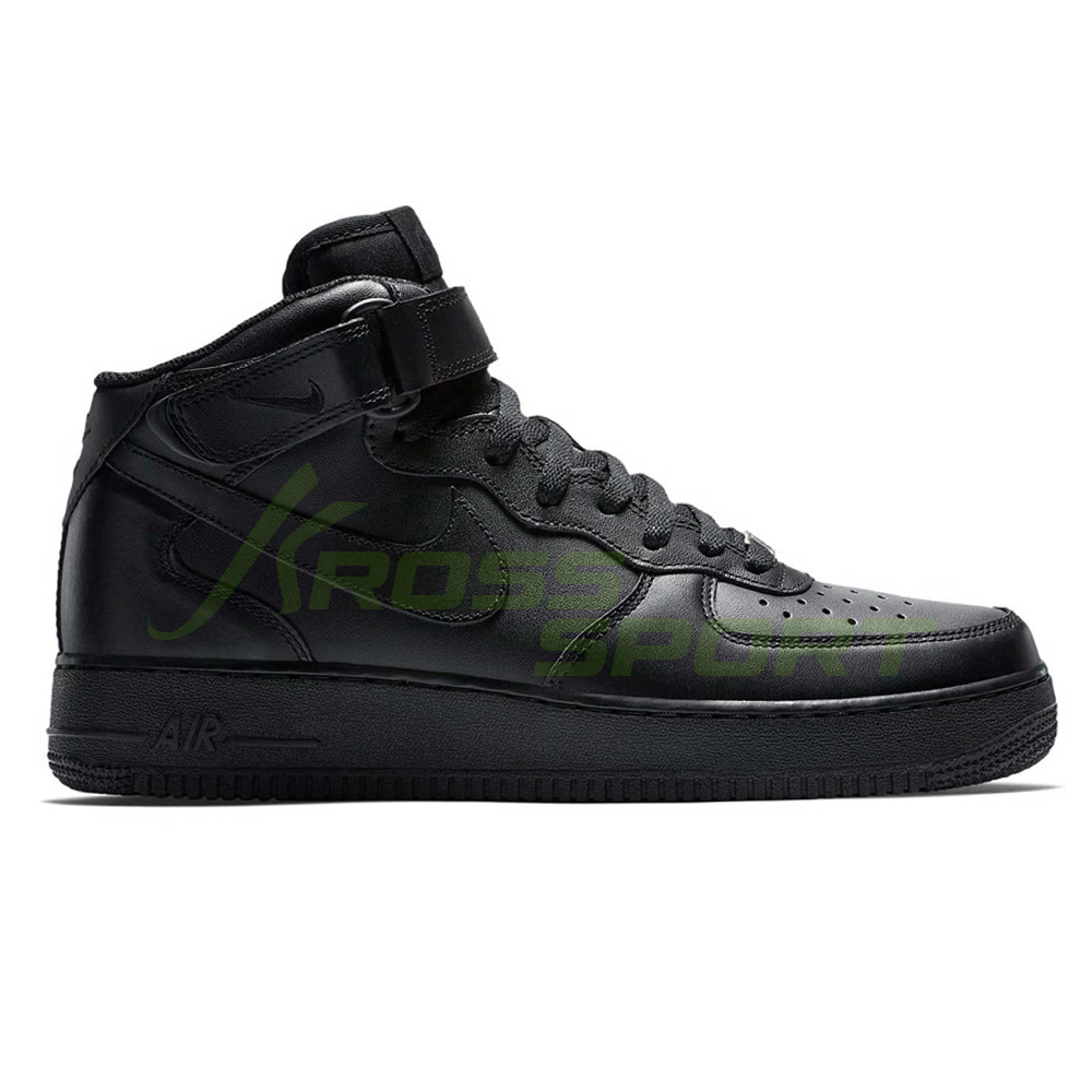  Nike Air Force 1 Mid High All Black