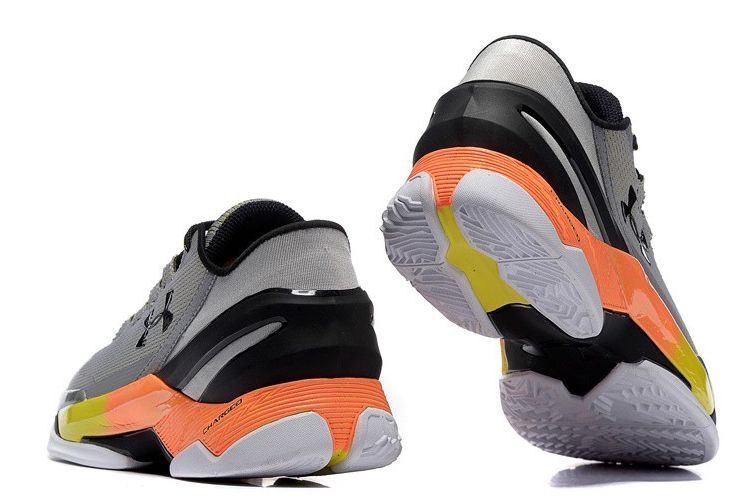 Under Armour Stephen Curry 2 Grey/Orange, серый, оранжевый, нейлон, мужские