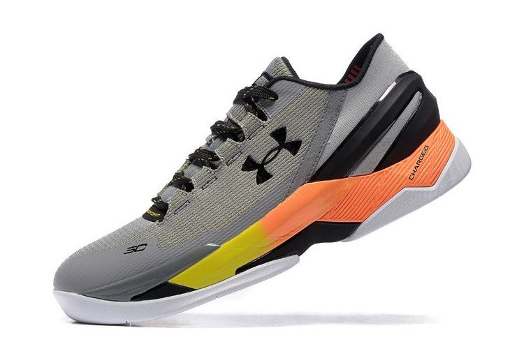 Under Armour Stephen Curry 2 Grey/Orange, серый, оранжевый, нейлон, мужские