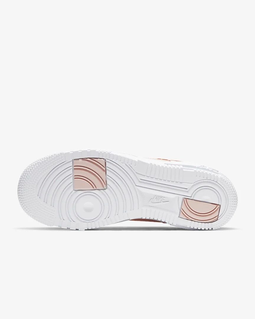 Nike Air Force 1 Low Pixel Triple бежевые кожаные женские